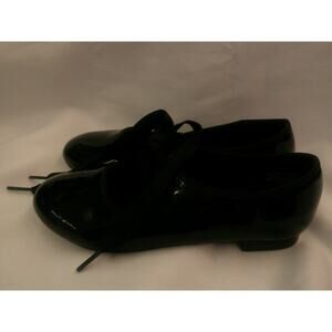 Dance Tap Shoes Dance Class T101 Black 2M Big Kid Tyette Ribbon